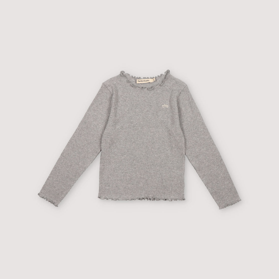 Girls Grey Cotton T-Shirt