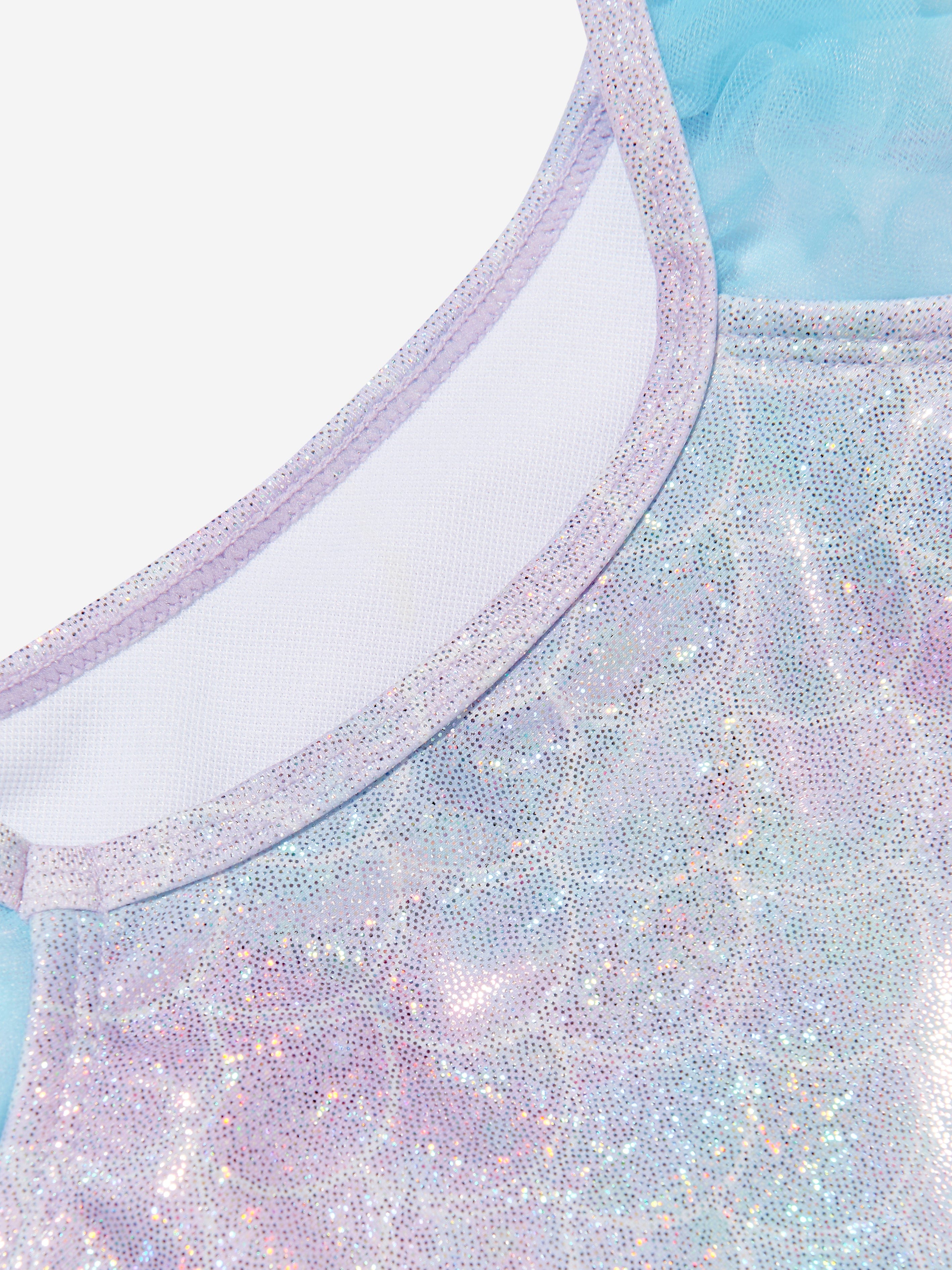 Soli Swim Girls Metallic Mermaid Swimsuit (UPF50+) in Blue