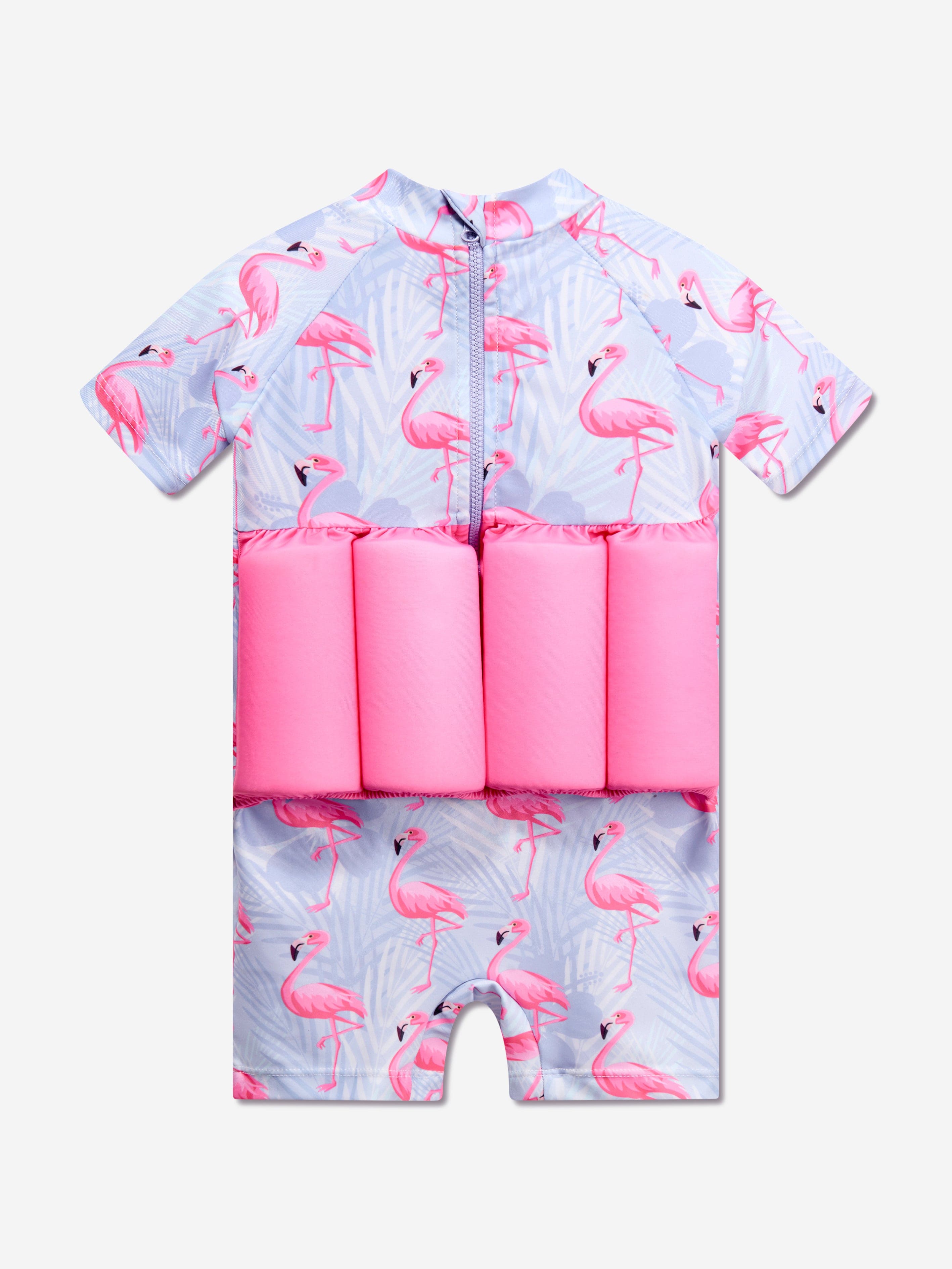 Soli Swim Baby Girls Flamingo Float Suit (UPF50+) in Purple