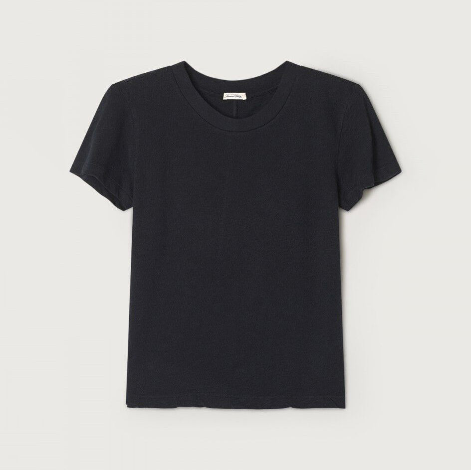 Women Black Cotton T-Shirt