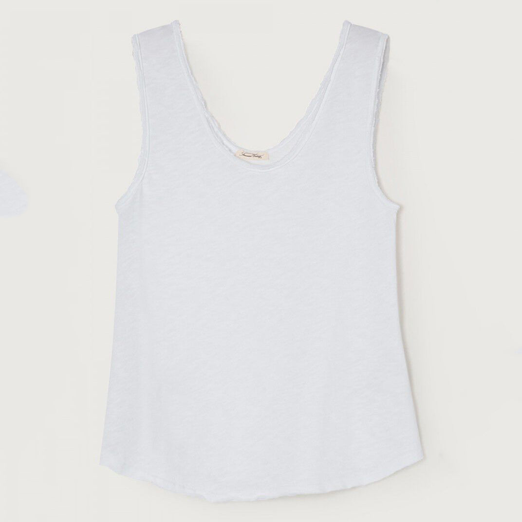 Women White Cotton Vest