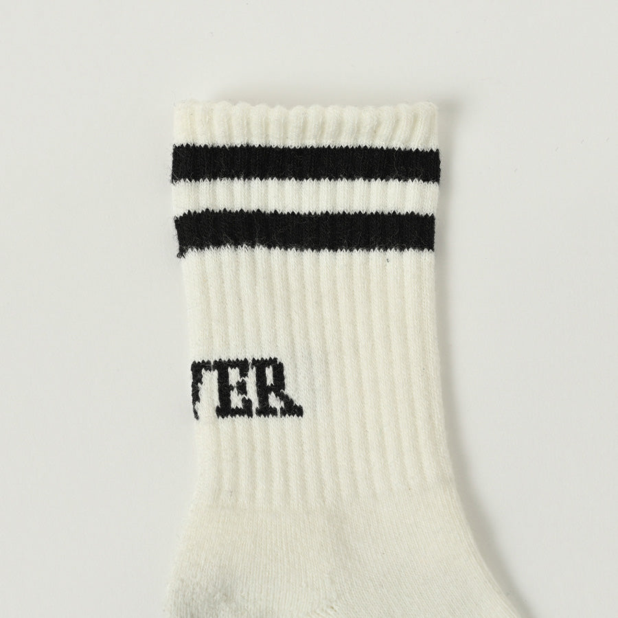 Boys & Girls Black Stripes Cotton Socks