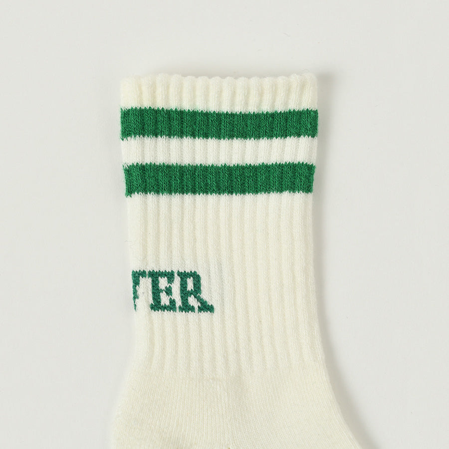 Boys & Girls Green Stripes Cotton Socks
