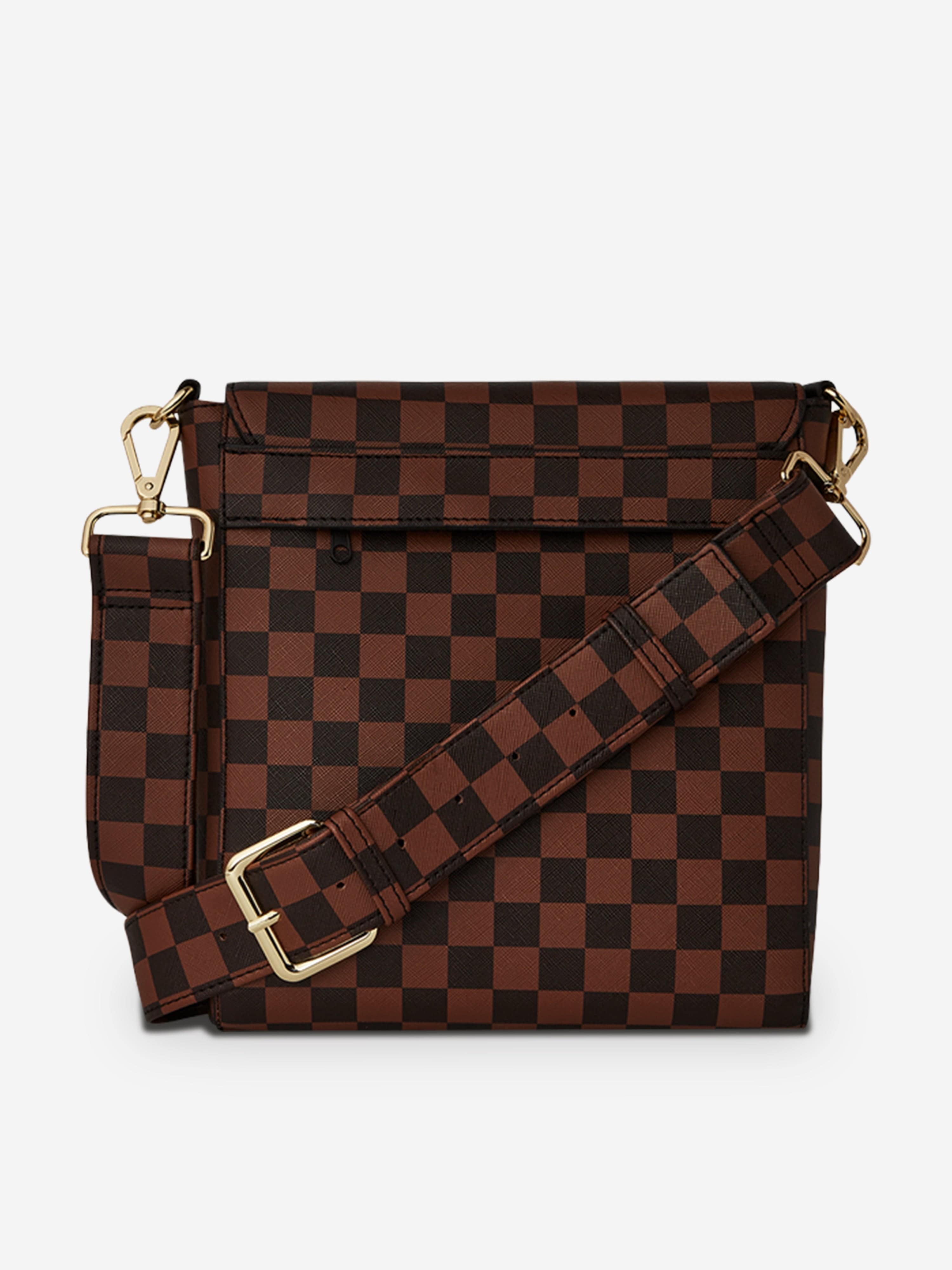 Sprayground Kids Sip Lenticular Chomp Messenger Sling Bag in Brown (23cm)