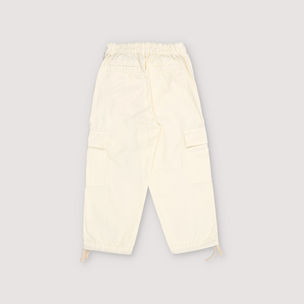 Boys & Girls White Cotton Trousers