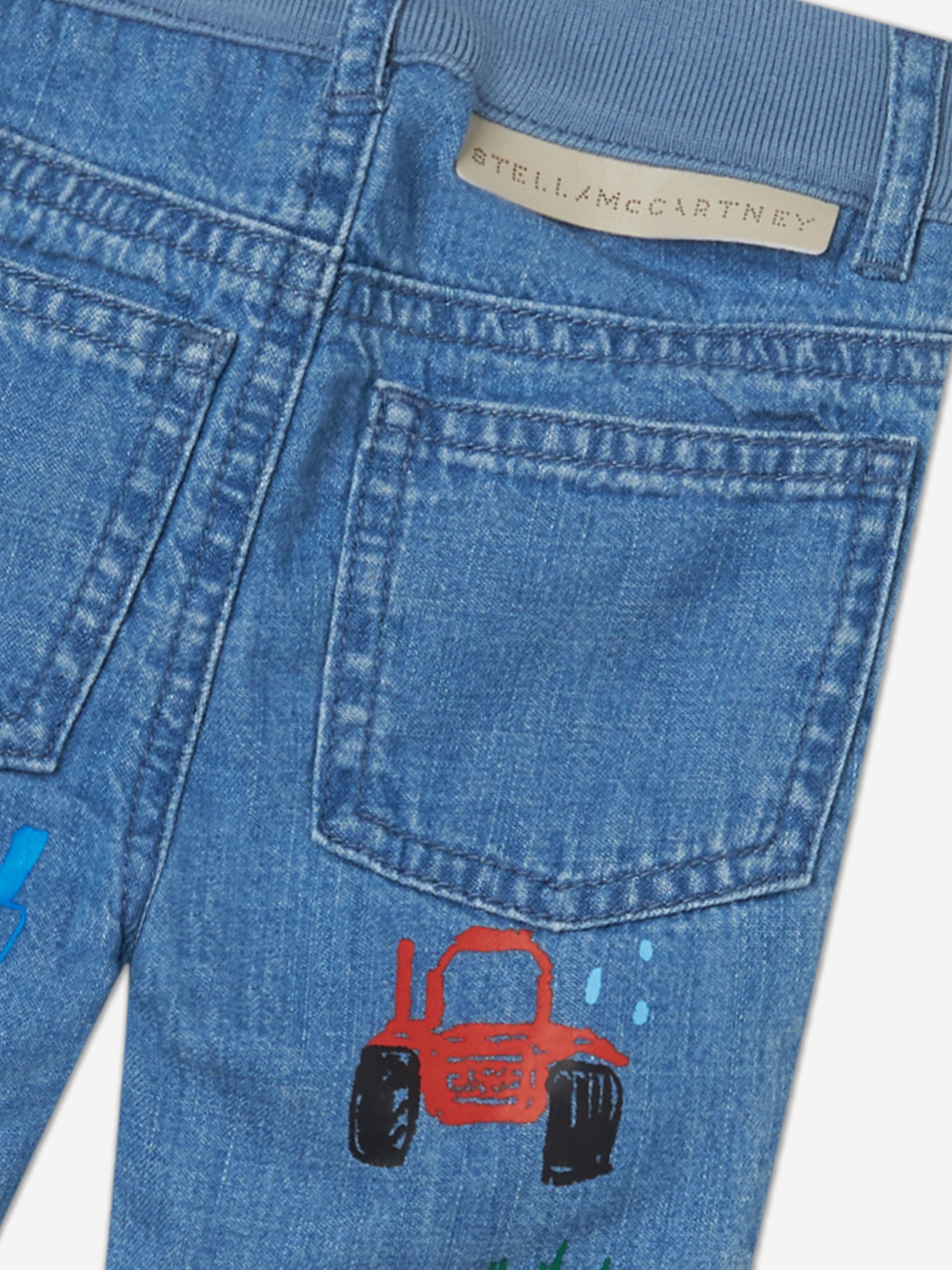 Stella McCartney Baby Boys Slim Fit Jeans in Blue