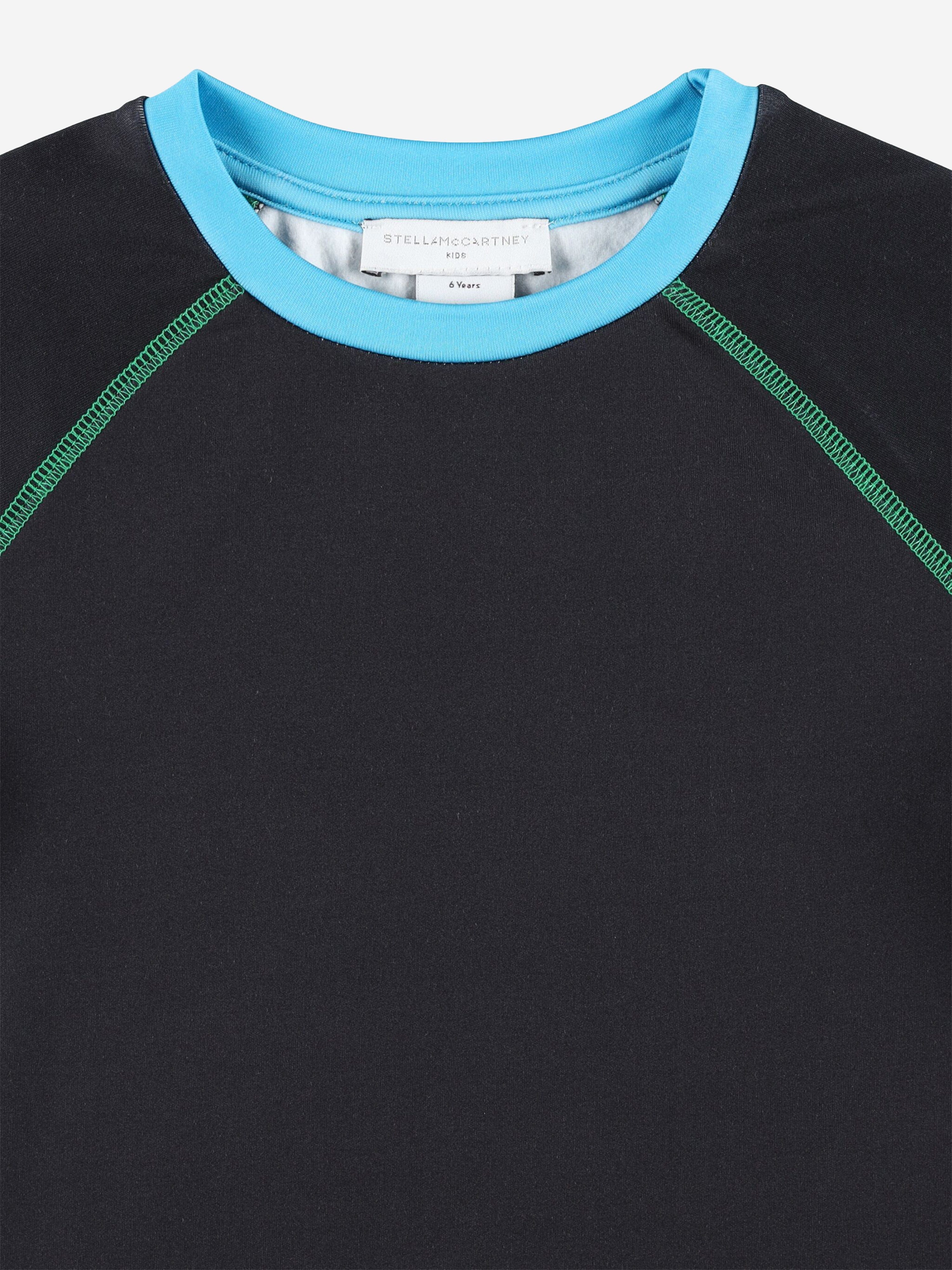 Stella McCartney Kids Thermal Ski Top in Black