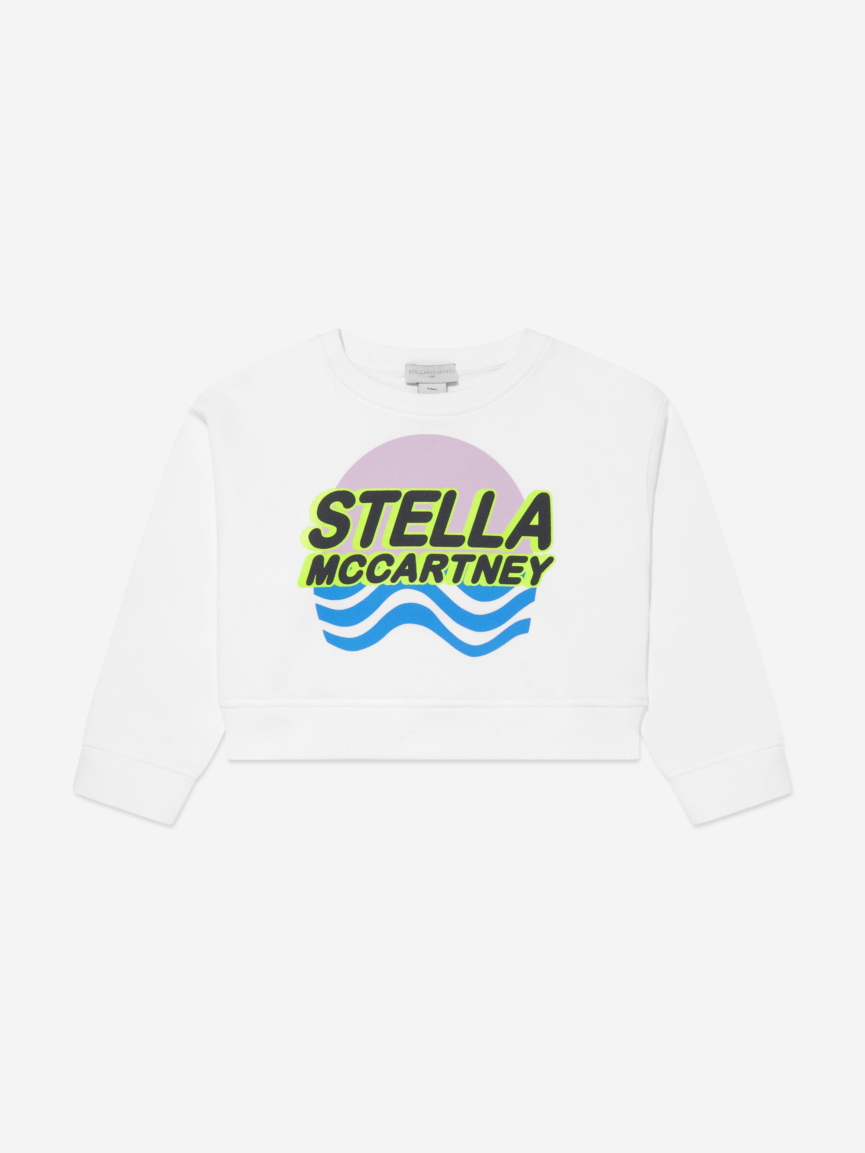 Stella McCartney Girls Logo Sweatshirt in White
