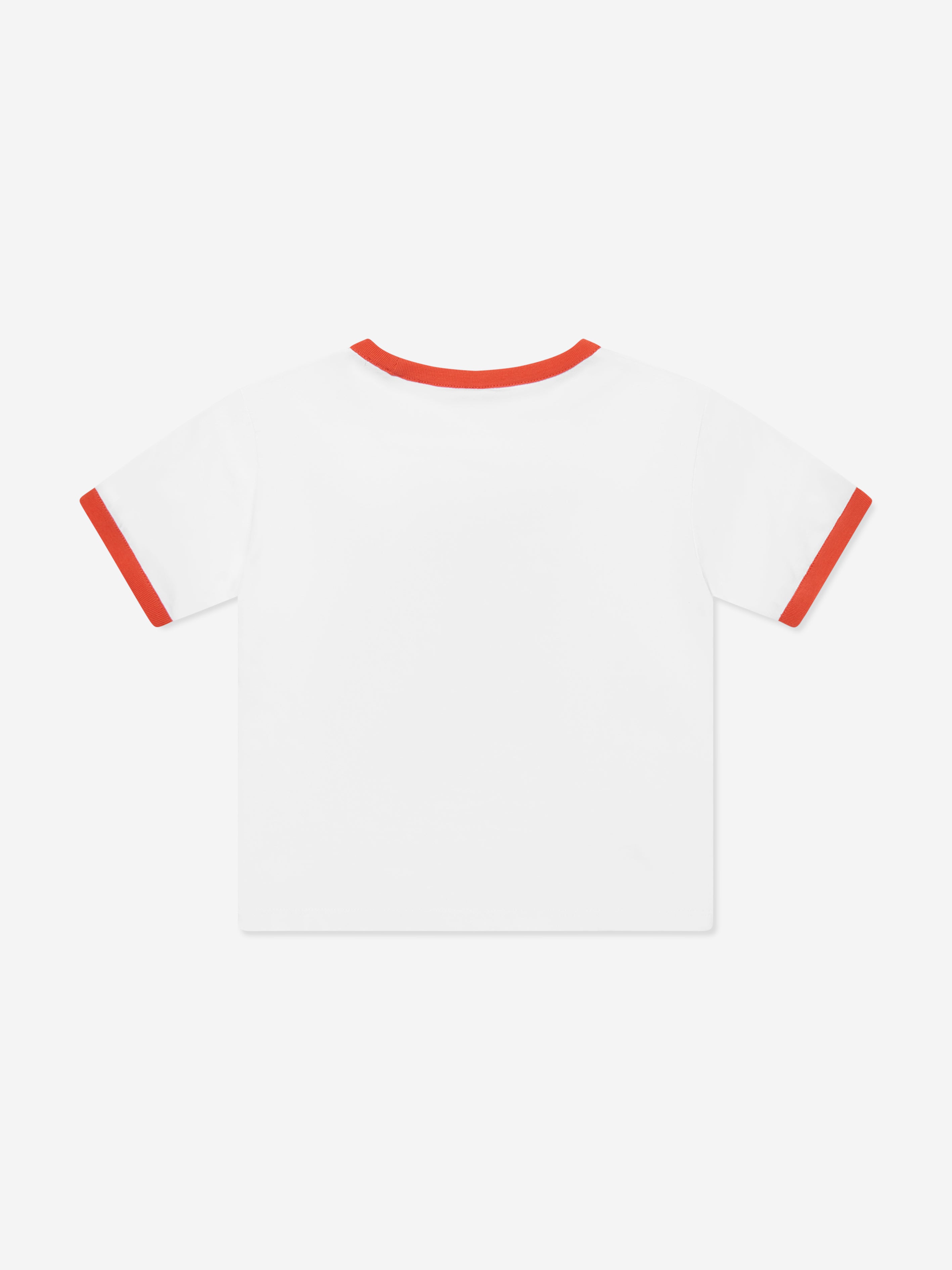Girls Logo Print Cropped T-Shirt in White