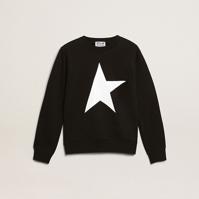 Boys & Girls Black Cotton Sweatshirt