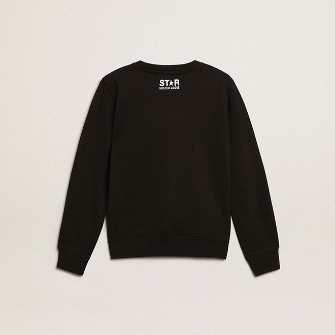 Boys & Girls Black Cotton Sweatshirt