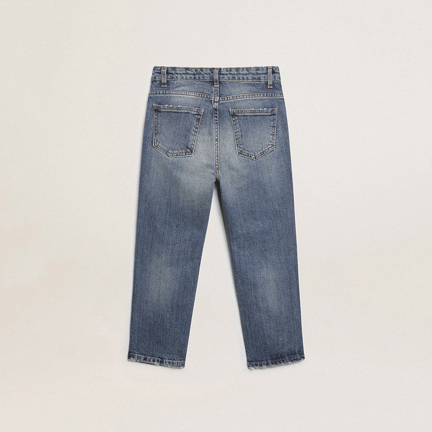 Boys & Girls Blue Denim Trousers