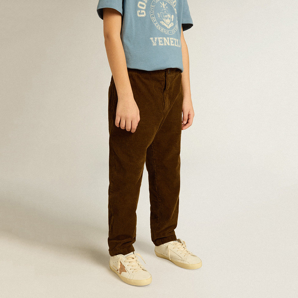 Boys & Girls Brown Corduroy Trousers