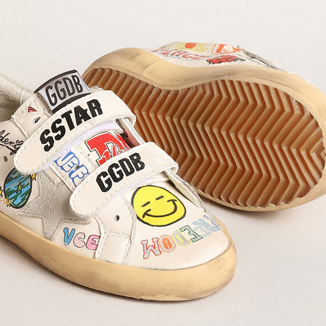 Boys & Girls Multicolor Pattern Shoes