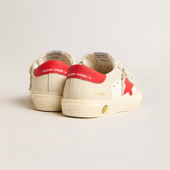 Boys & Girls White "MAY" Shoes