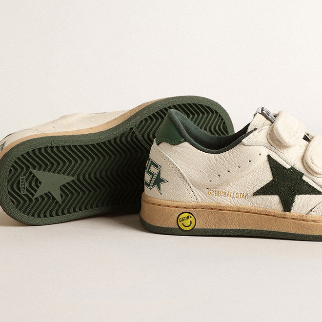 Boys & Girls Green Star Shoes