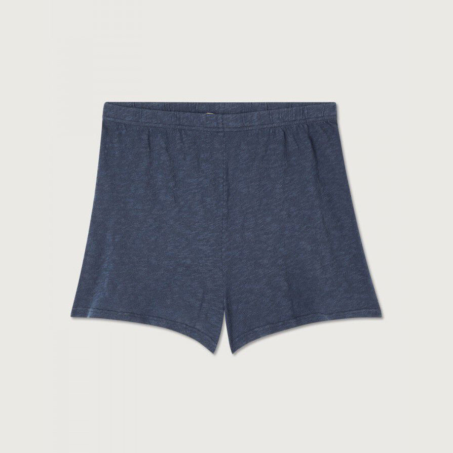 Women Navy Cotton Shorts