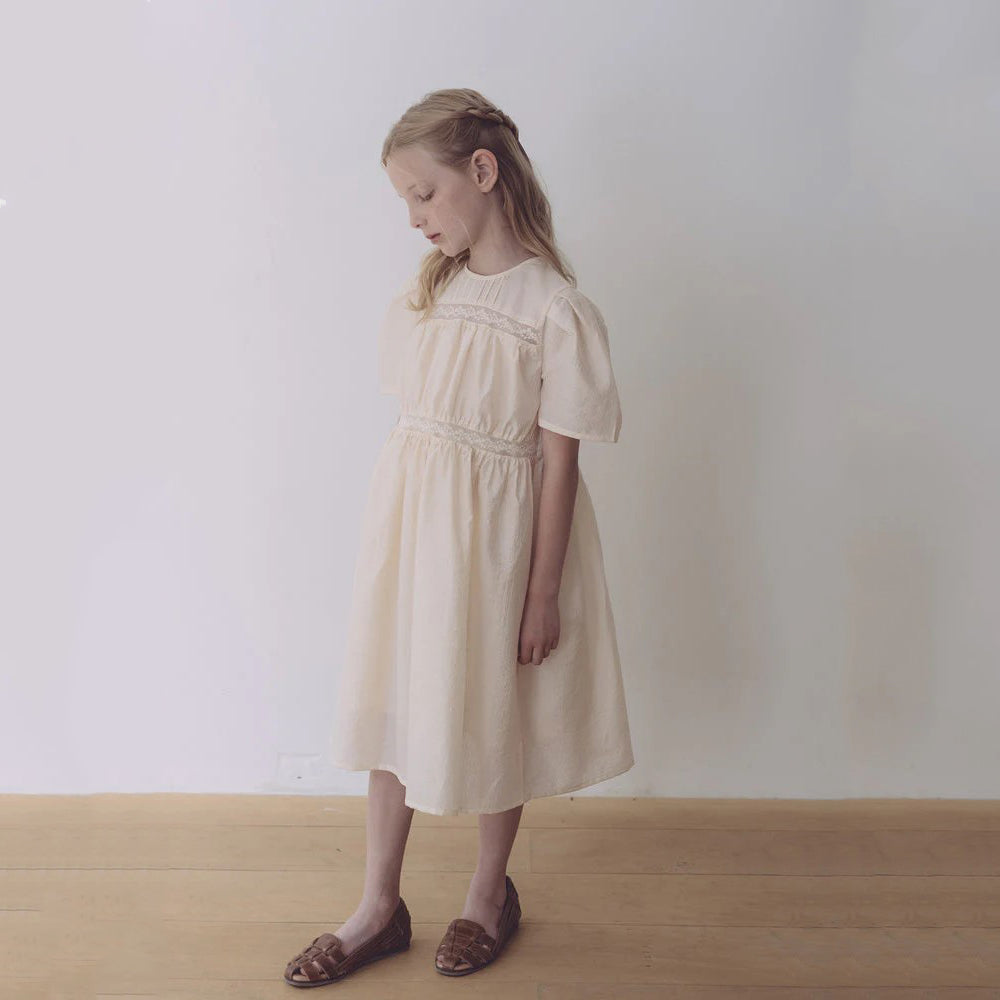 Girls Light Peach Dress