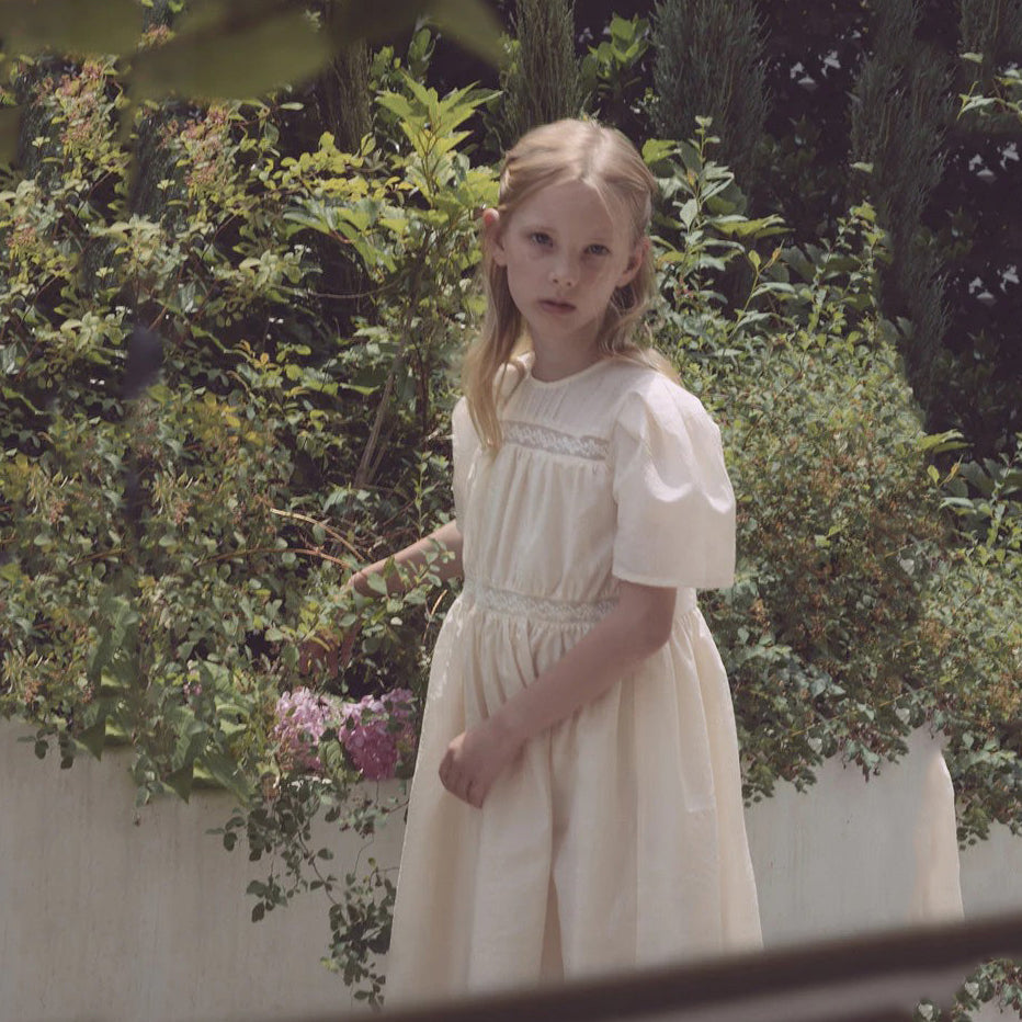 Girls Light Peach Dress