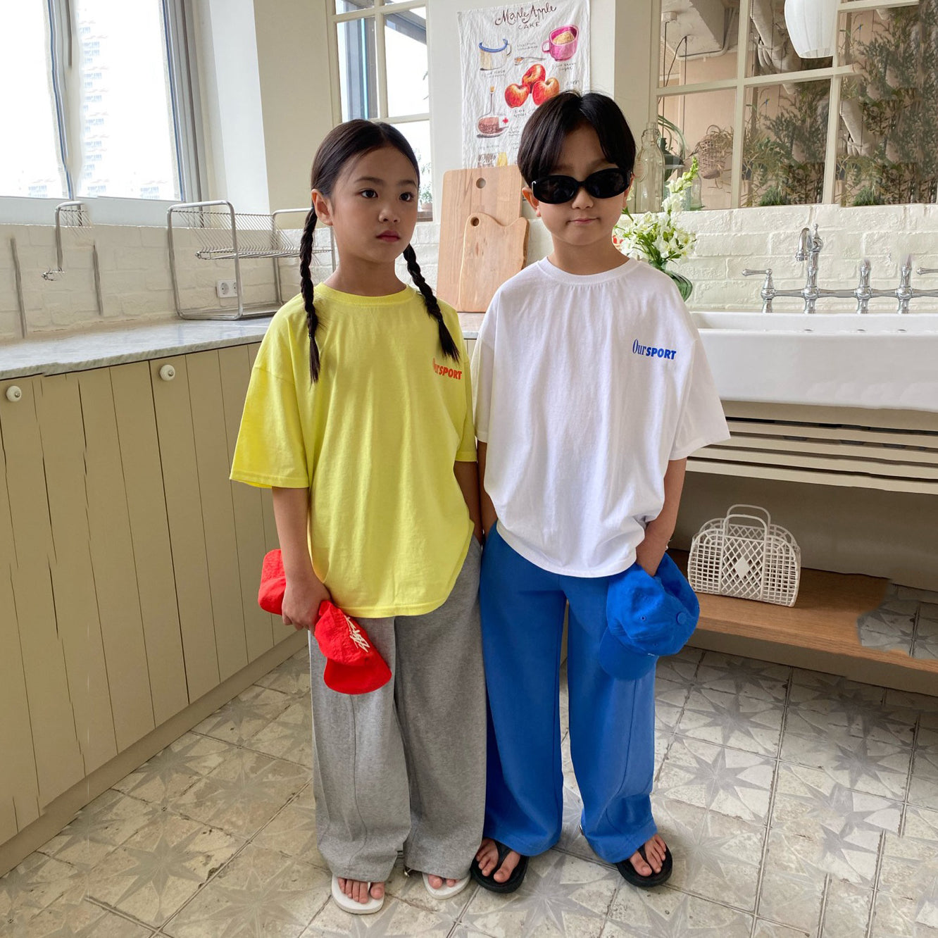 Boys & Girls Grey Cotton Trousers