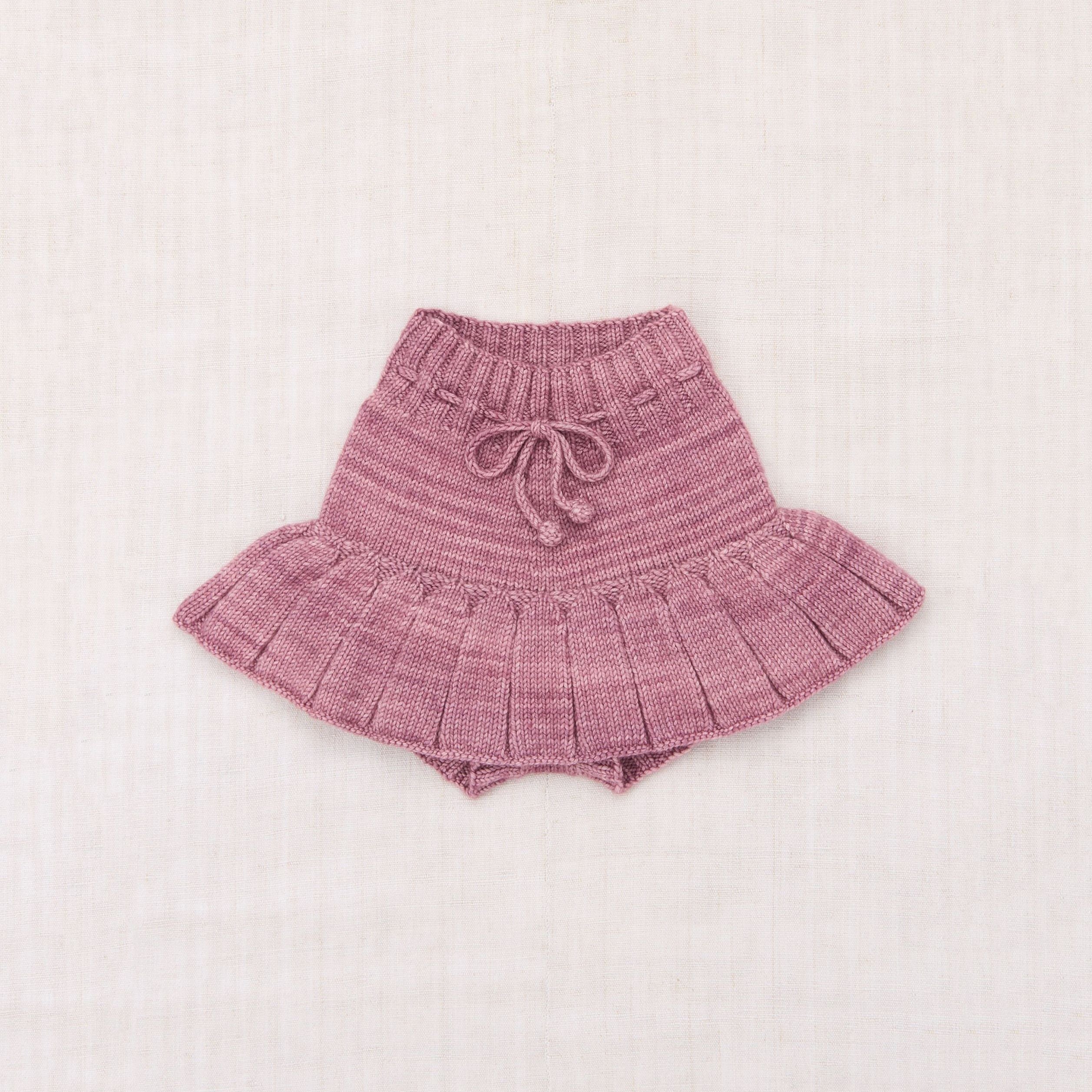 Girls Pink Wool Skirt