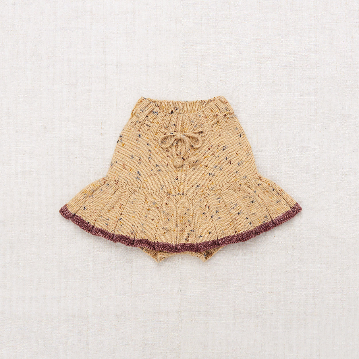 Girls Camel Wool Skirt