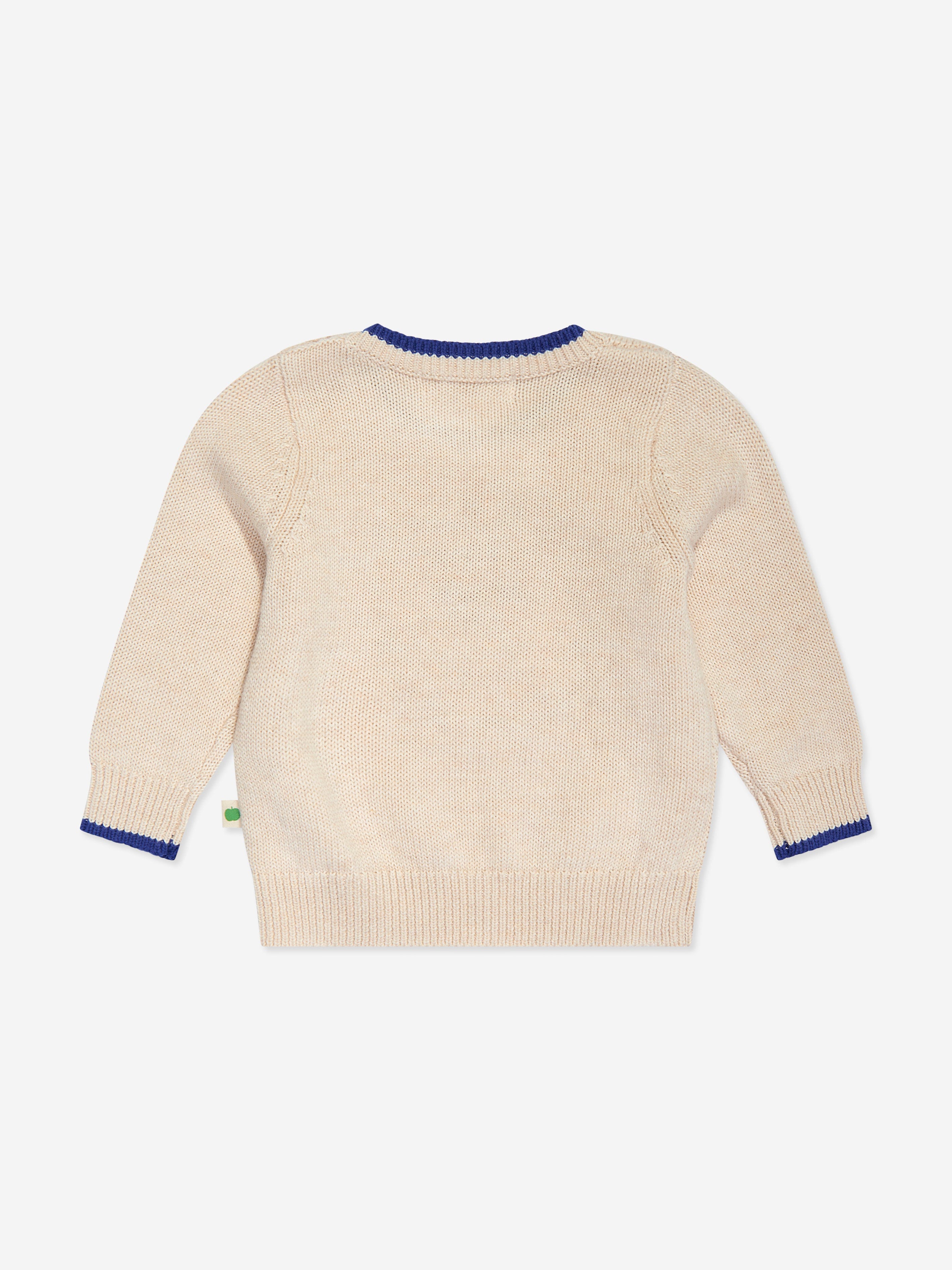 Boys Blackberry Knit Jumper in Ivory