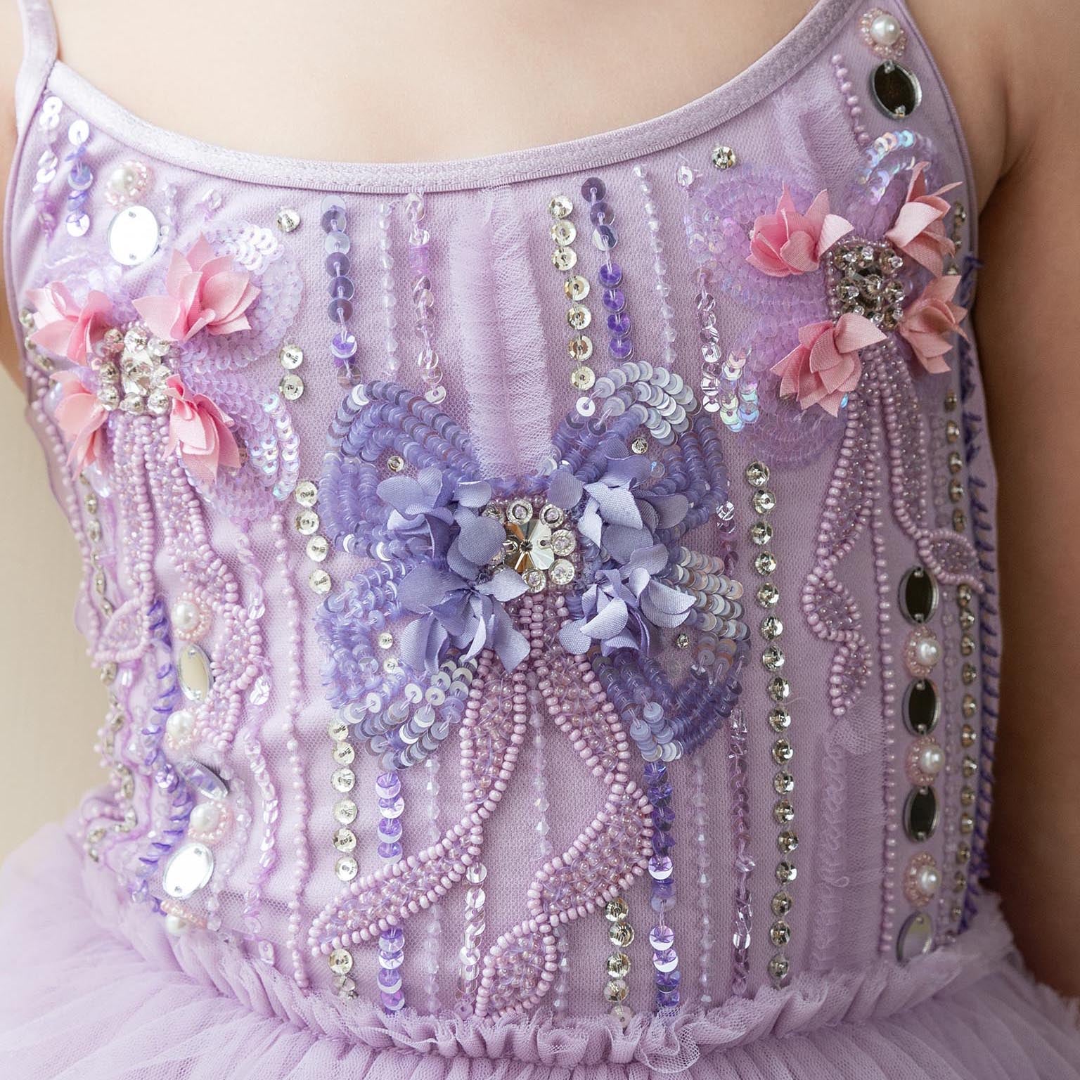 Girls Orchid Sequins Tutu Dress