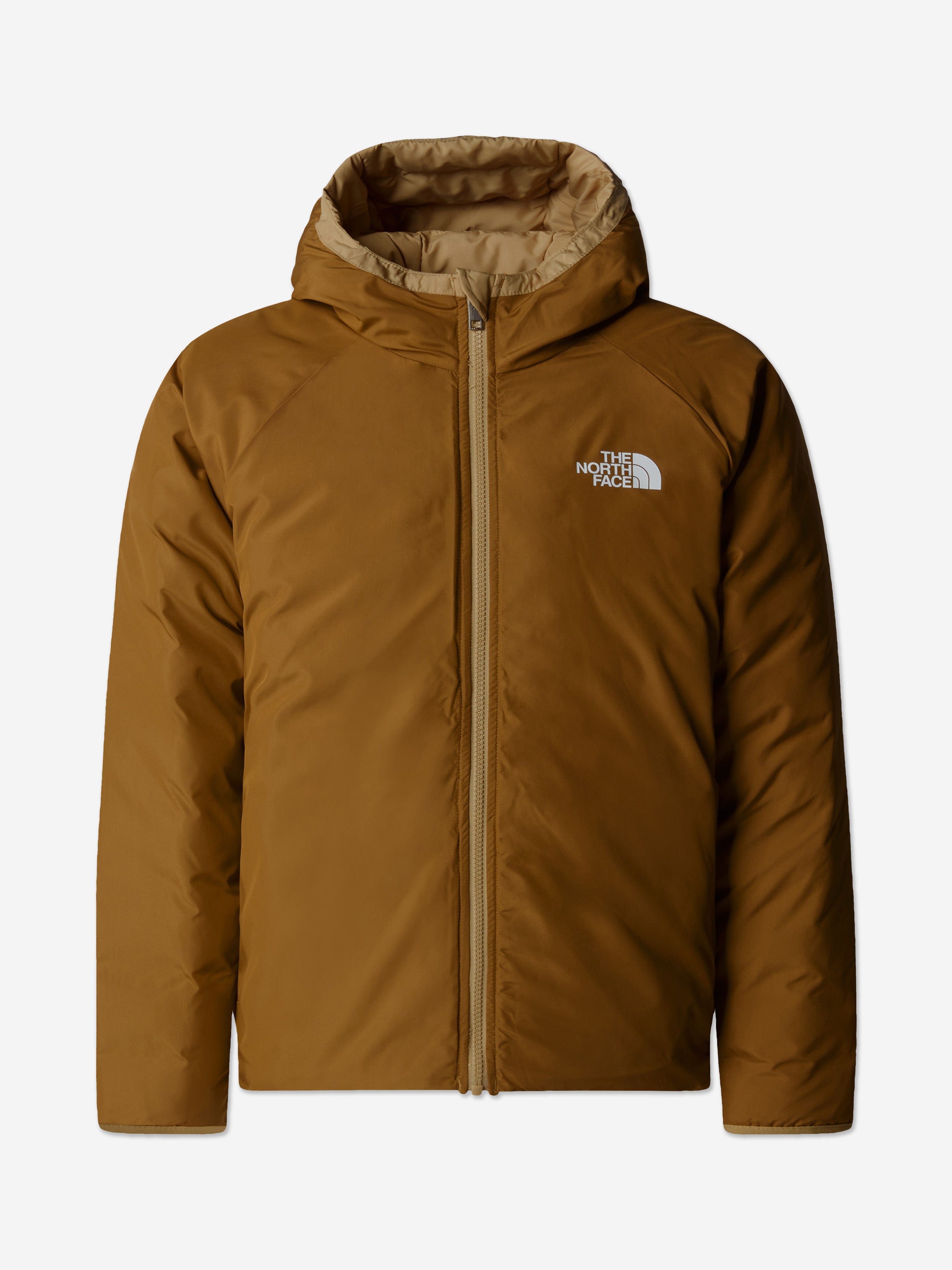 Boys Reversible Perrito Hooded Jacket in Beige