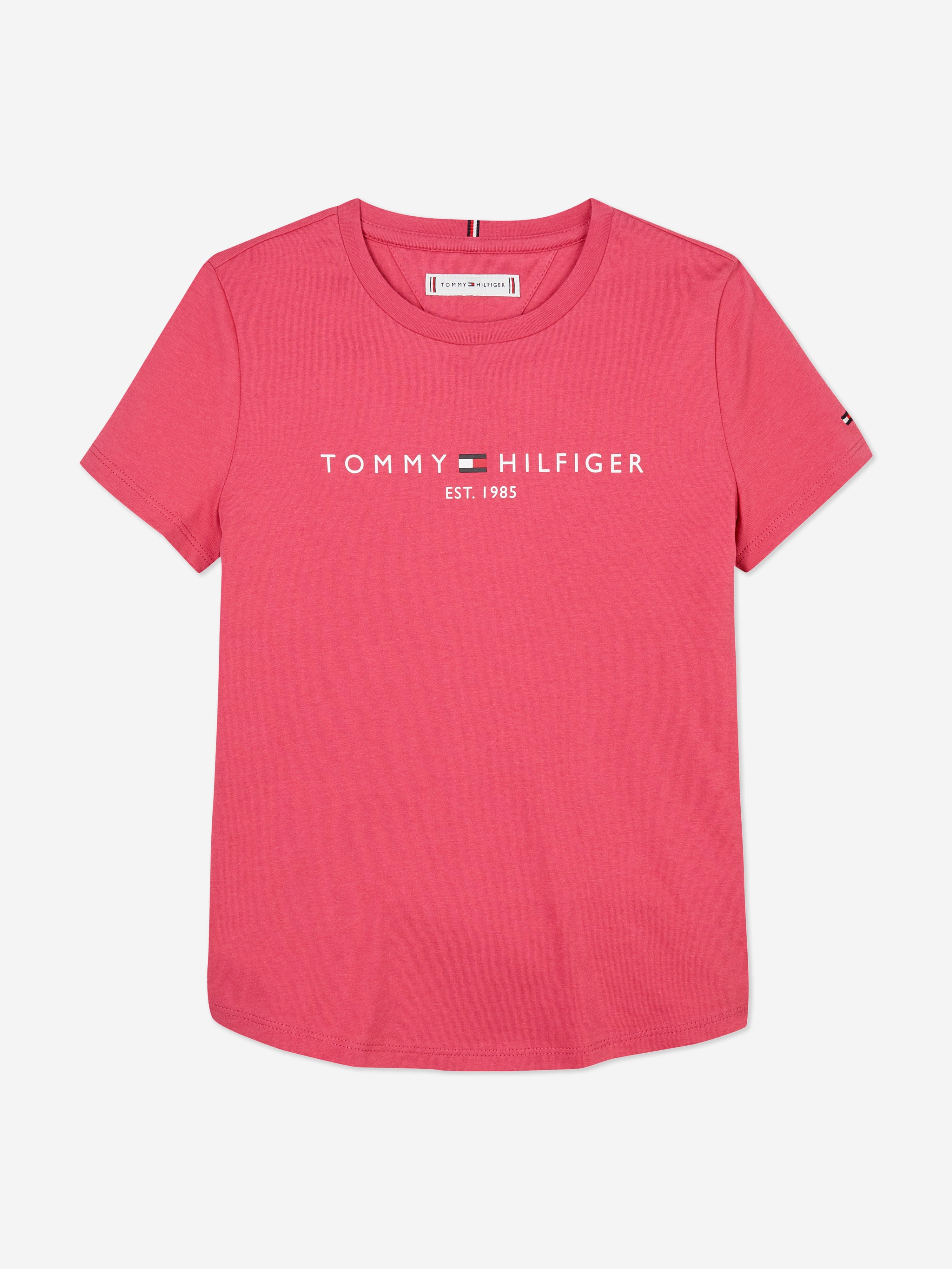 Tommy Hilfiger Girls Essential T-Shirt in Pink