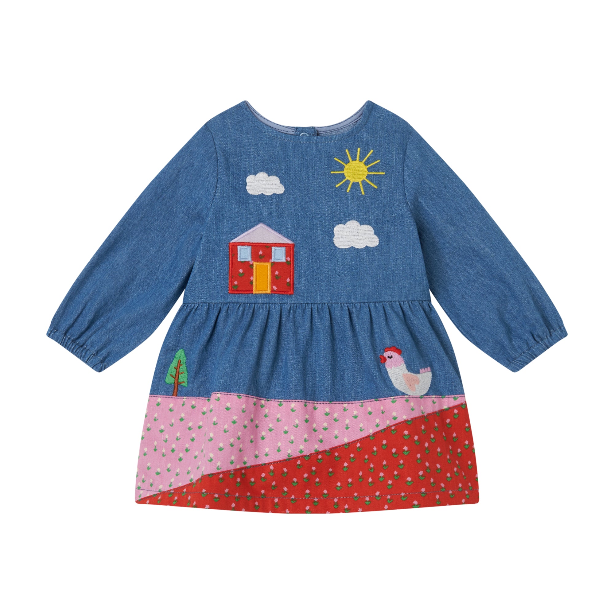 Baby Girls Blue Denim Dress