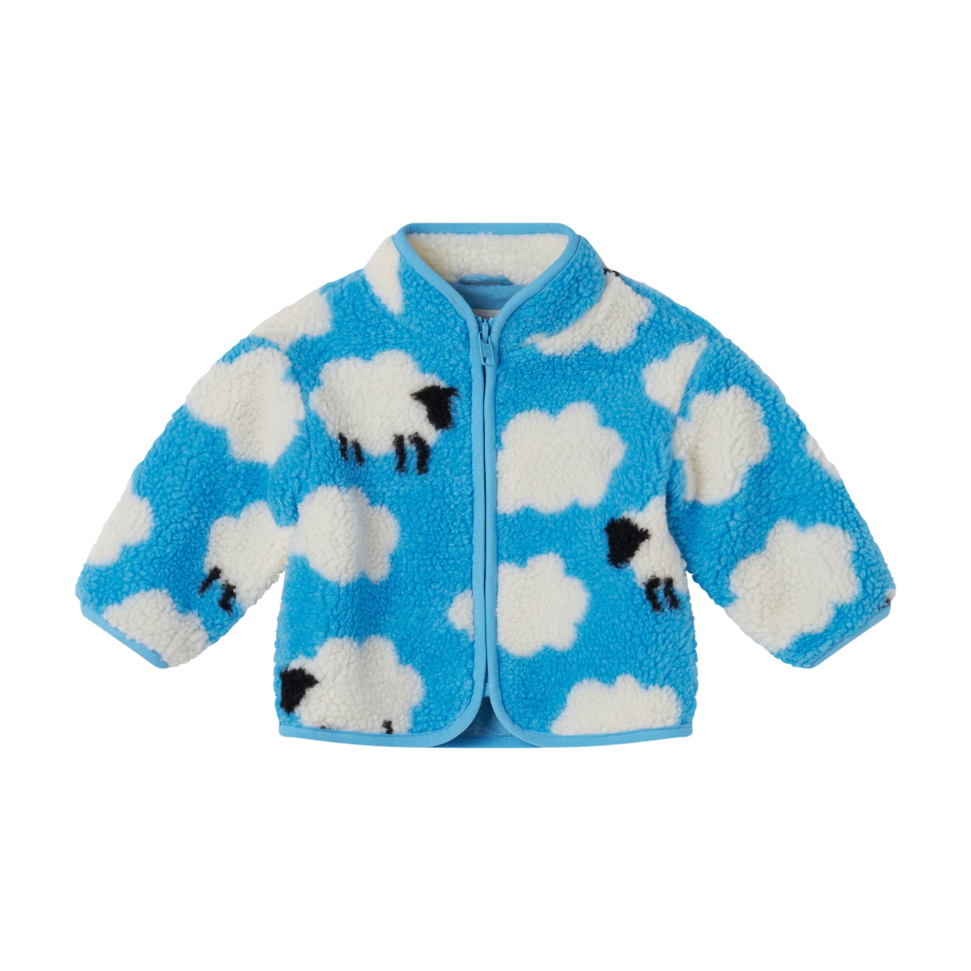 Baby Boys & Girls Blue Sherpa Jacket