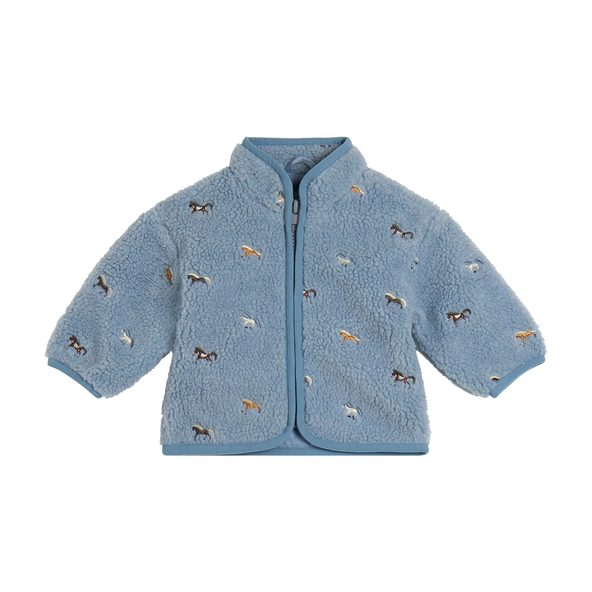 Baby Boys Blue Sherpa Fleece Jacket