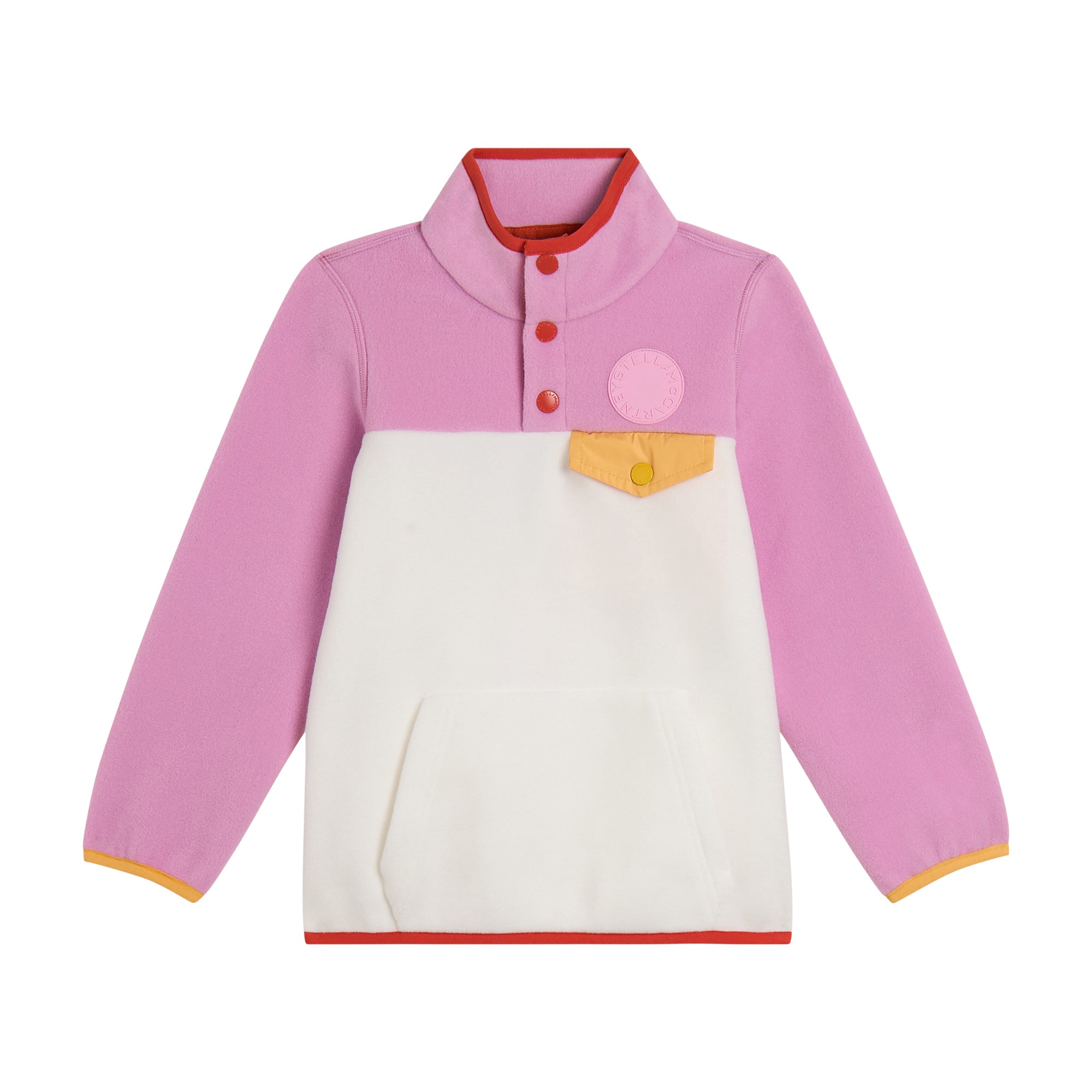 Girls Pink Fleece Sweatshirt