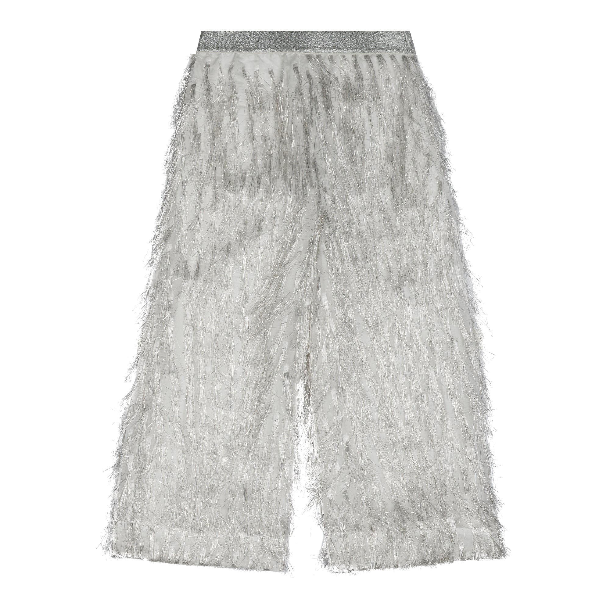 Girls Silver Tassel Trousers