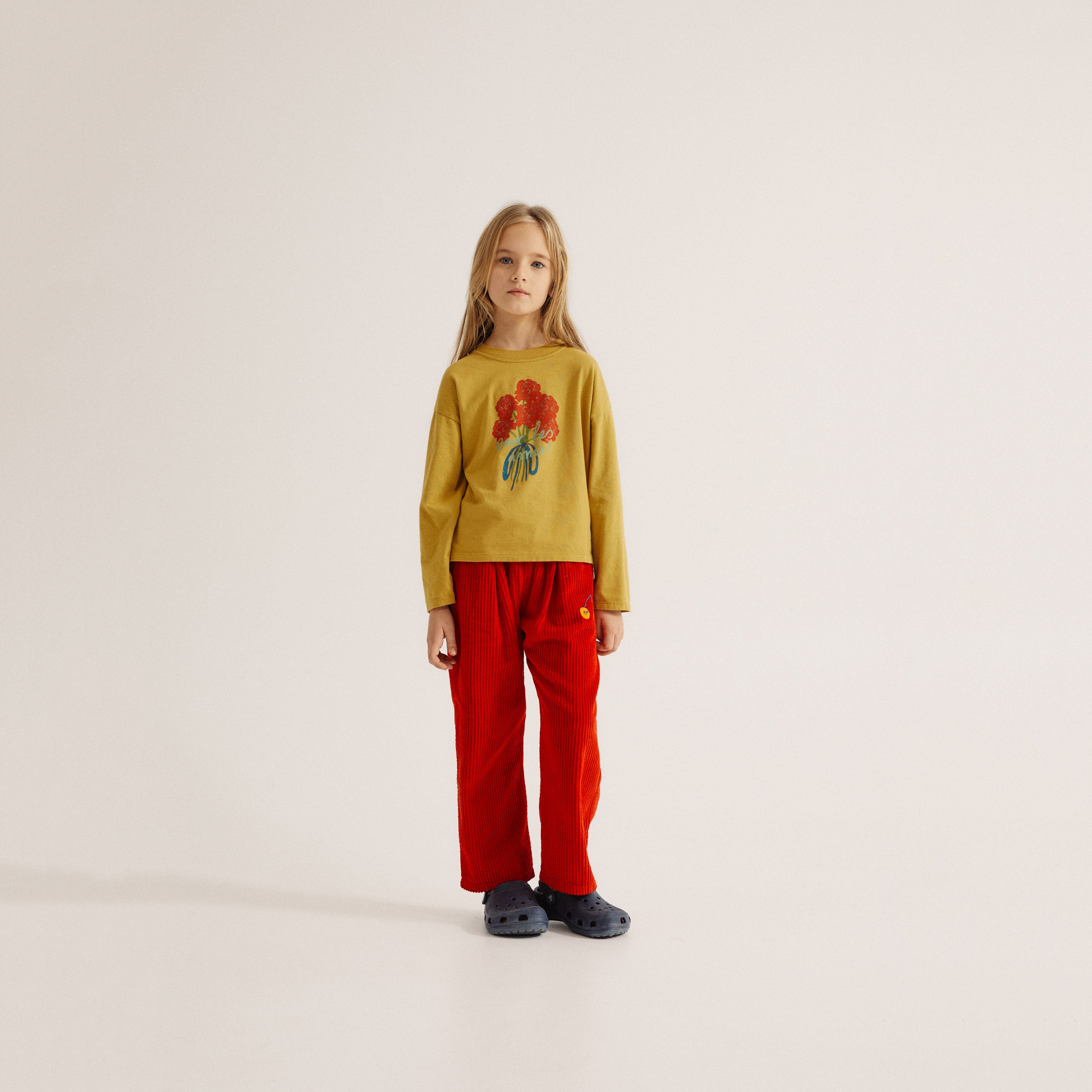 Boys & Girls Red Corduroy Trousers