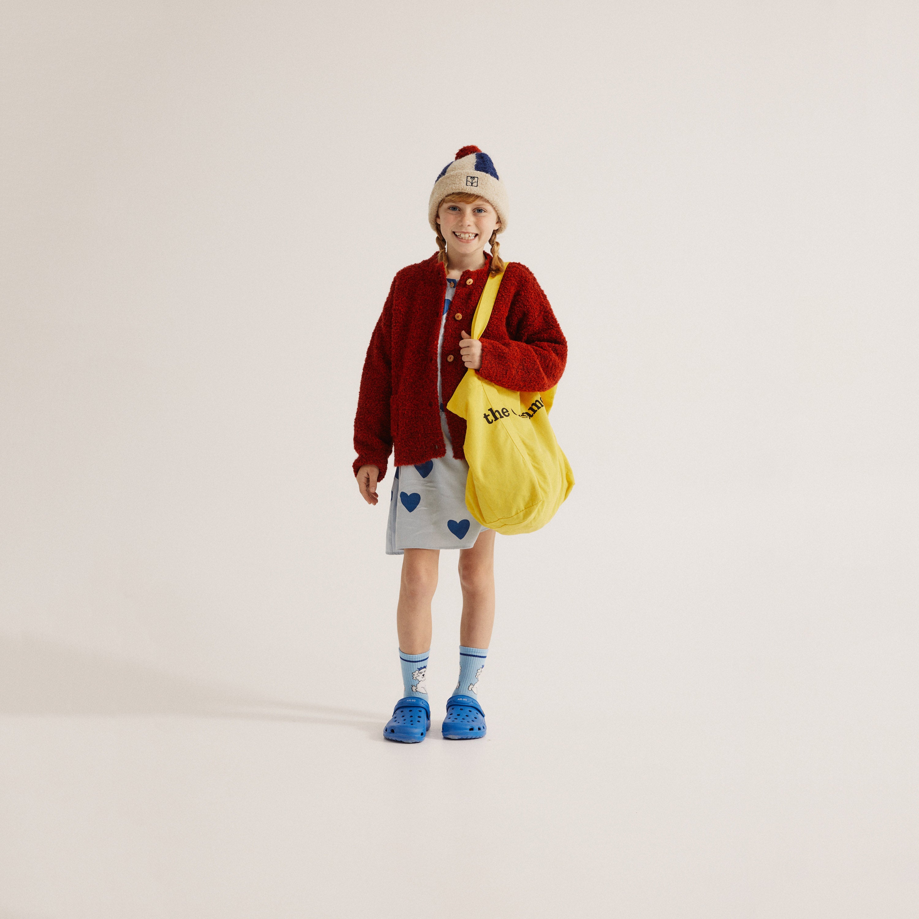 Boys & Girls Red Knit Cardigan