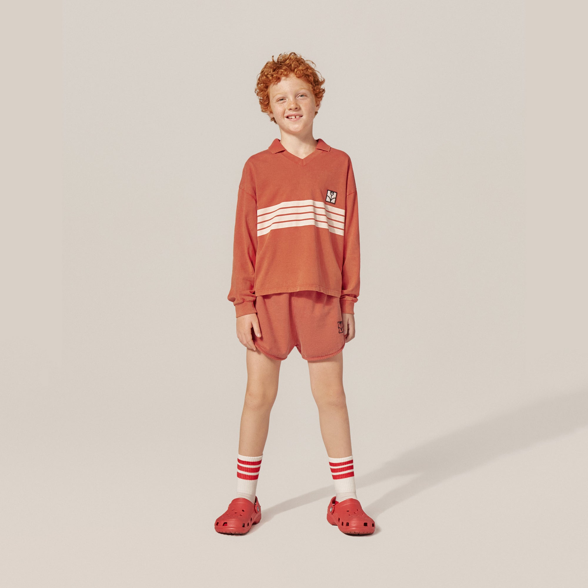 Boys & Girls Red Cotton Sweatshirt