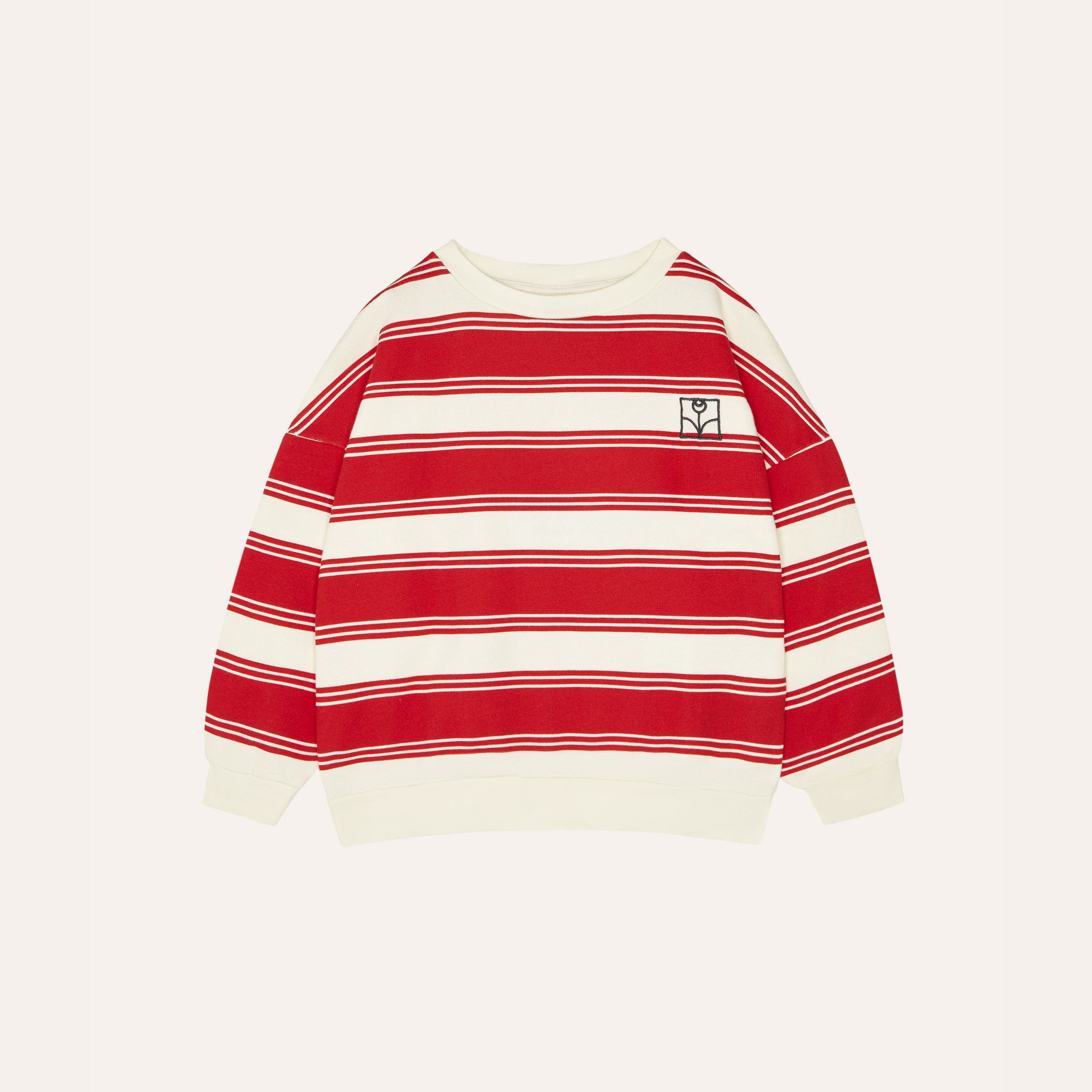 Boys & Girls Red Stripes Cotton Sweatshirt