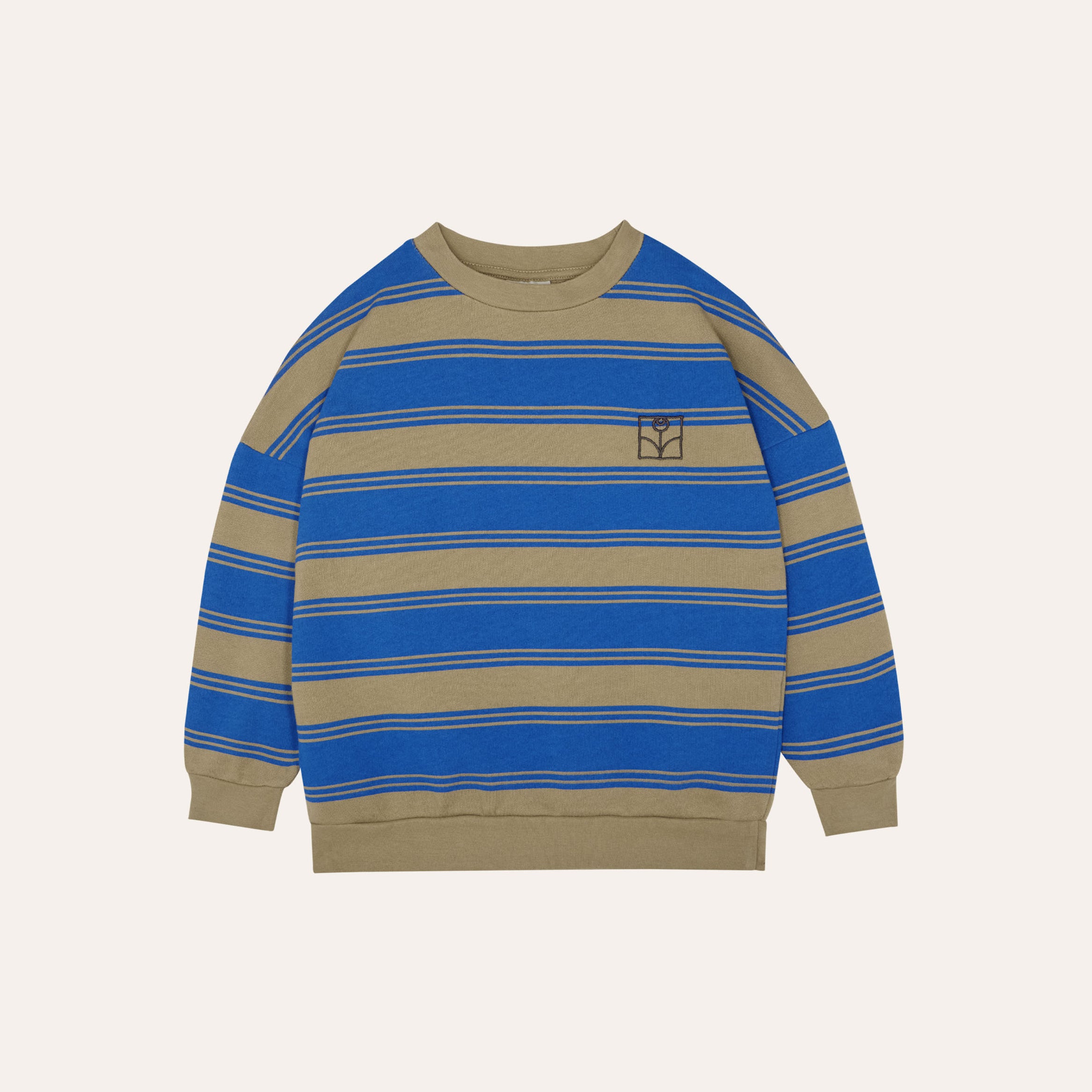 Boys & Girls Blue Stripes Cotton Sweatshirt