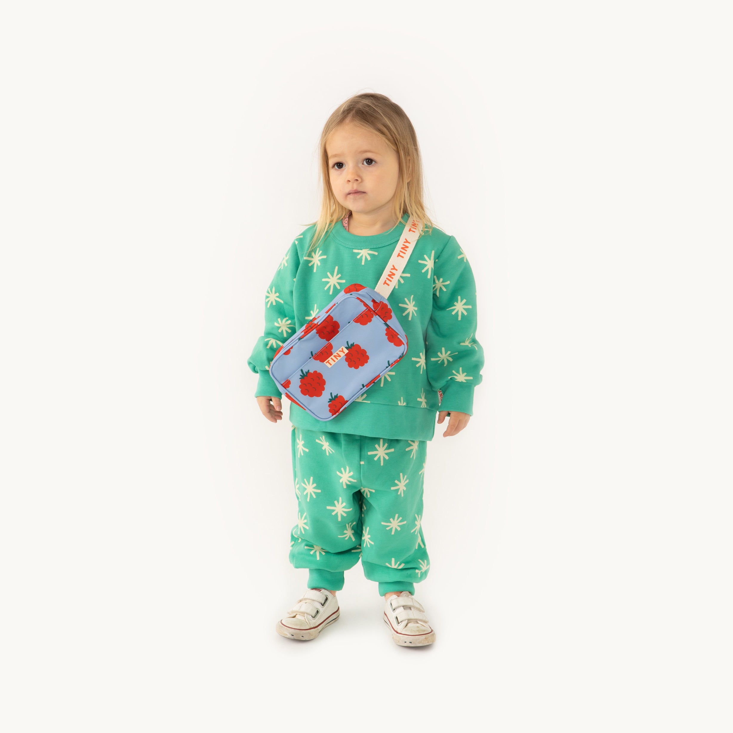 Boys & Girls Green Printed Cotton Trousers