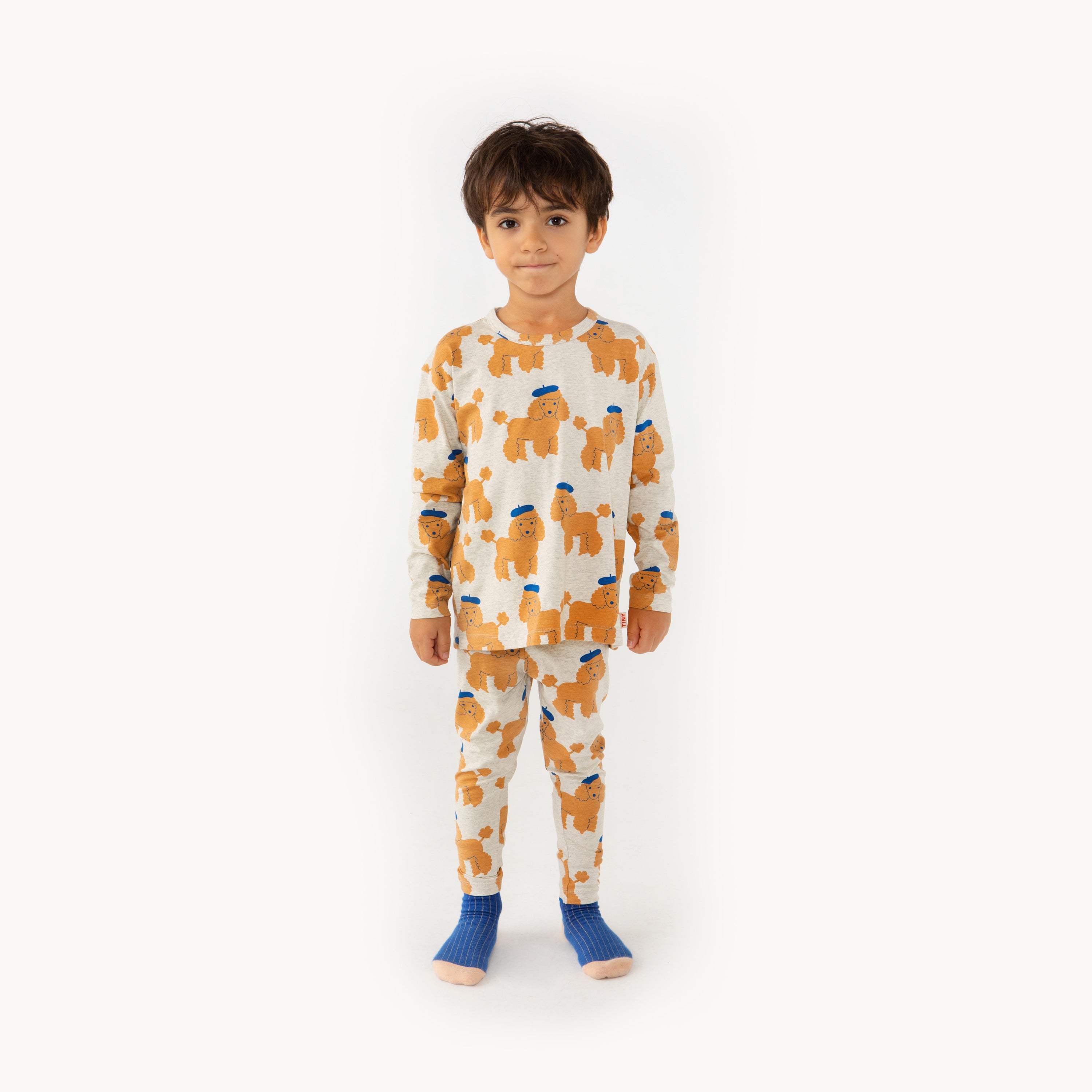 Boys & Girls Grey Printed Cotton Leggings
