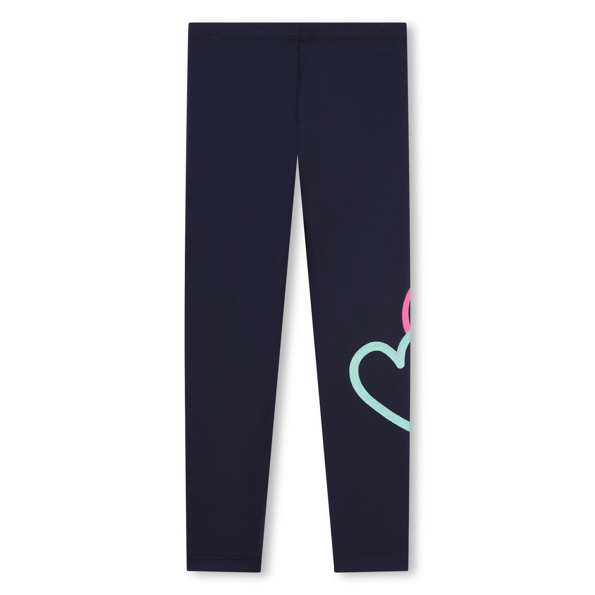 Girls Navy Cotton Leggings