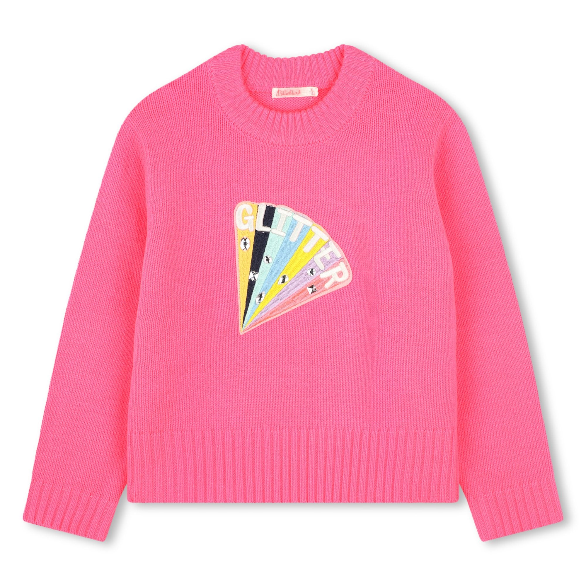 Girls Pink Knit Sweater