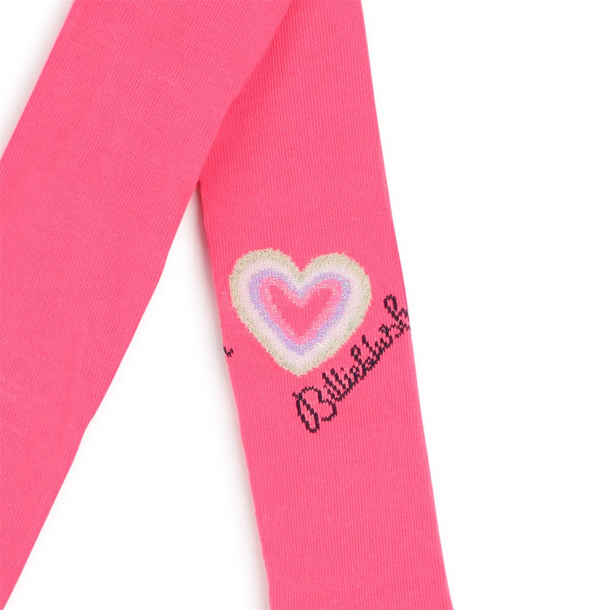 Girls Pink Cotton Tights
