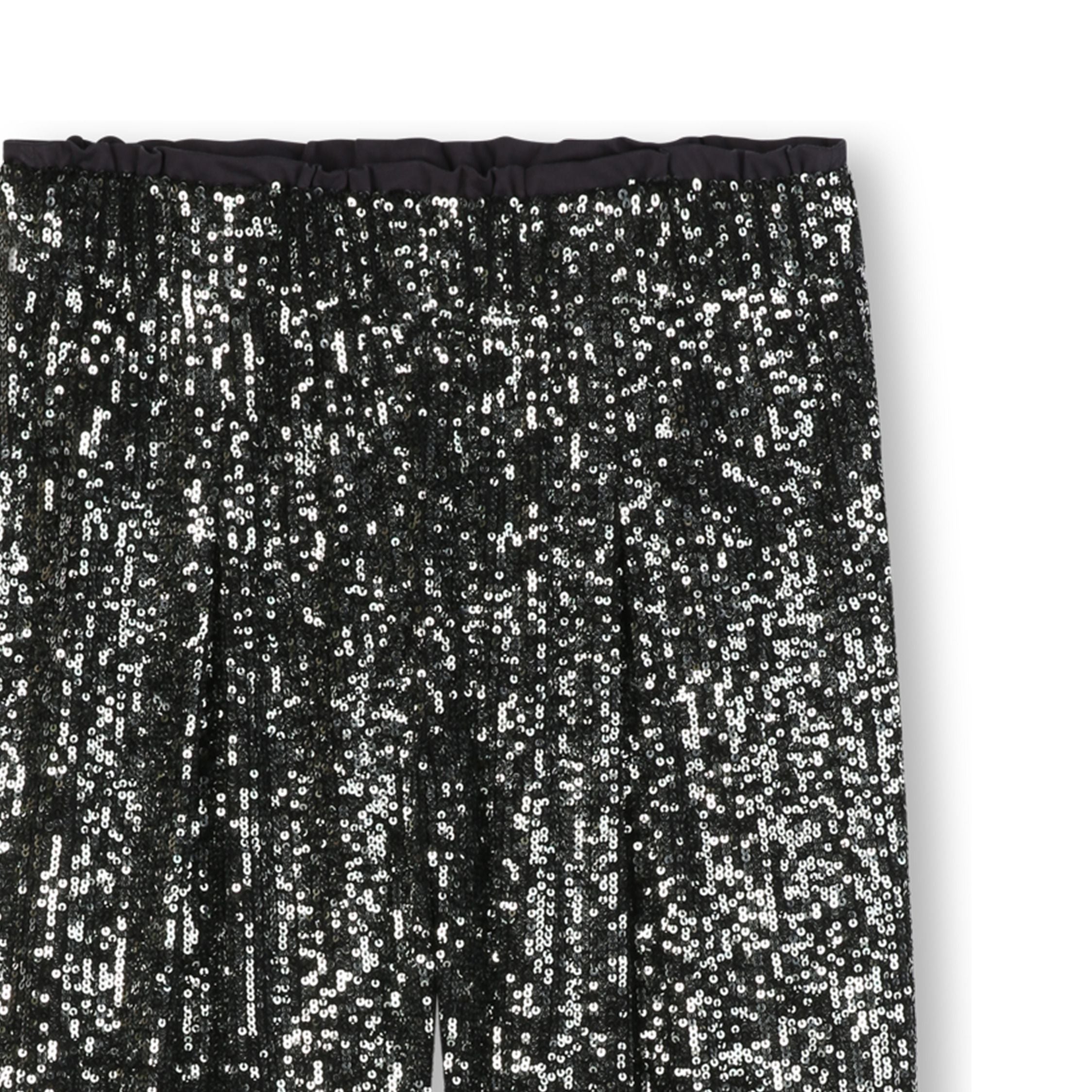 Girls Dark Grey Sequin Trousers
