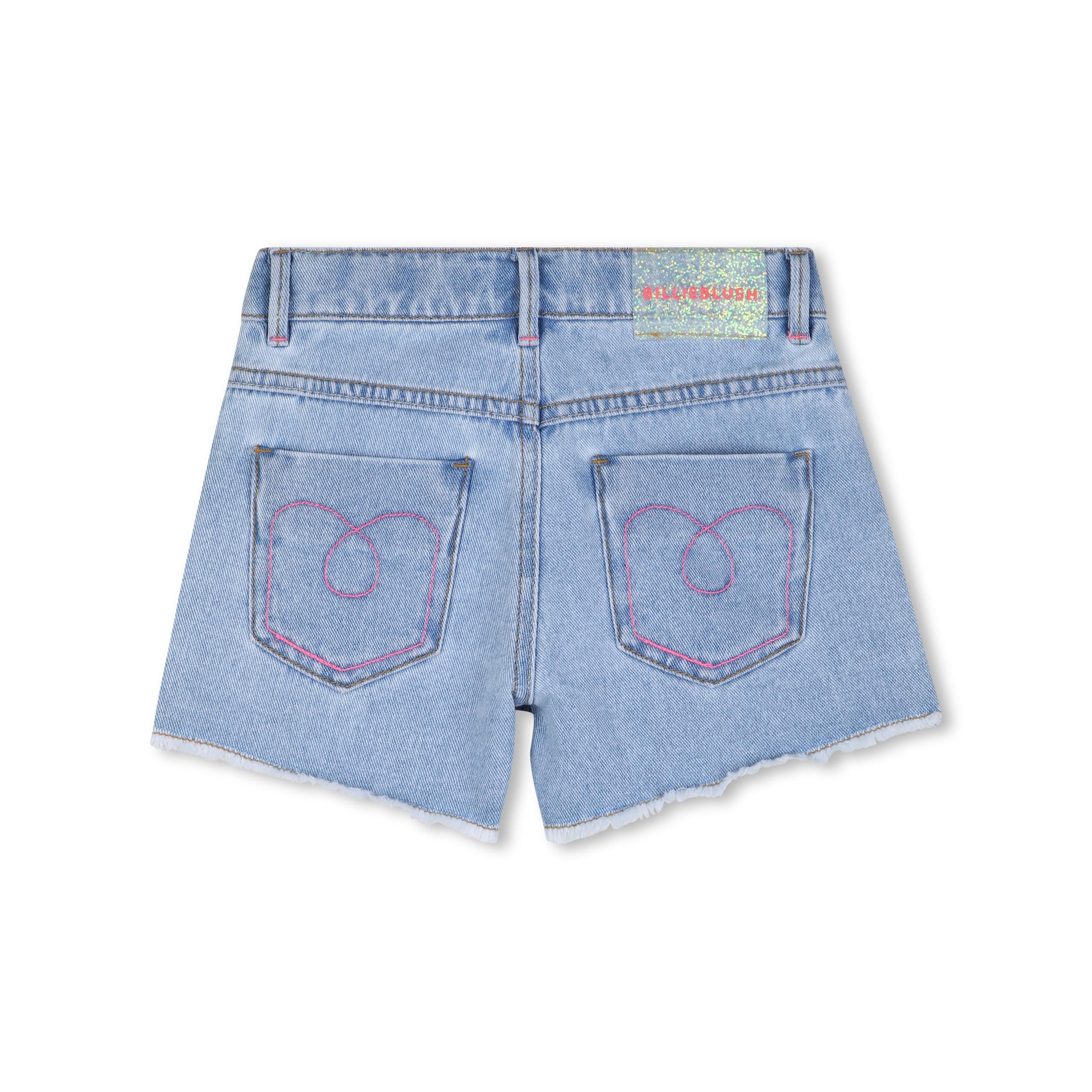 Girls Light Blue Denim Shorts