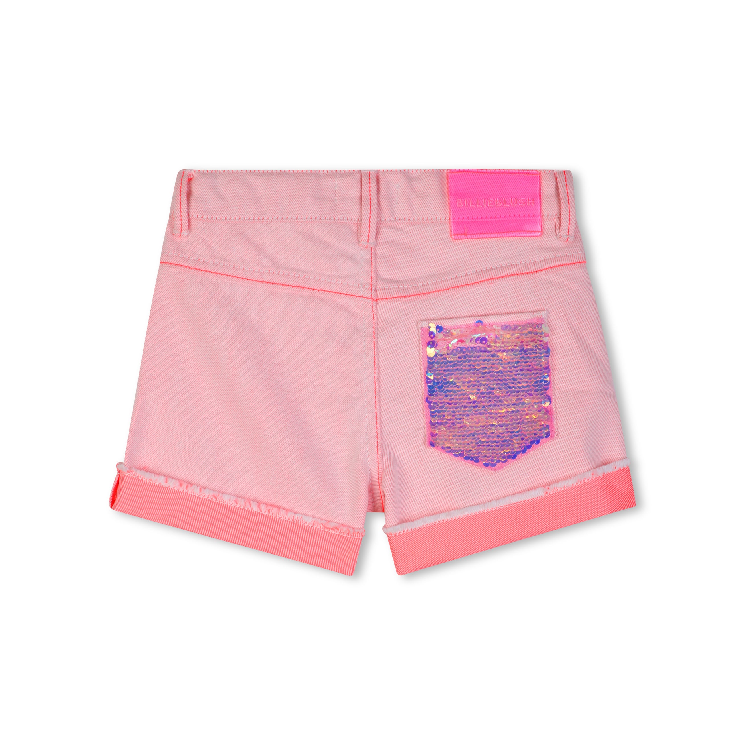 Girls Pink Cotton Shorts