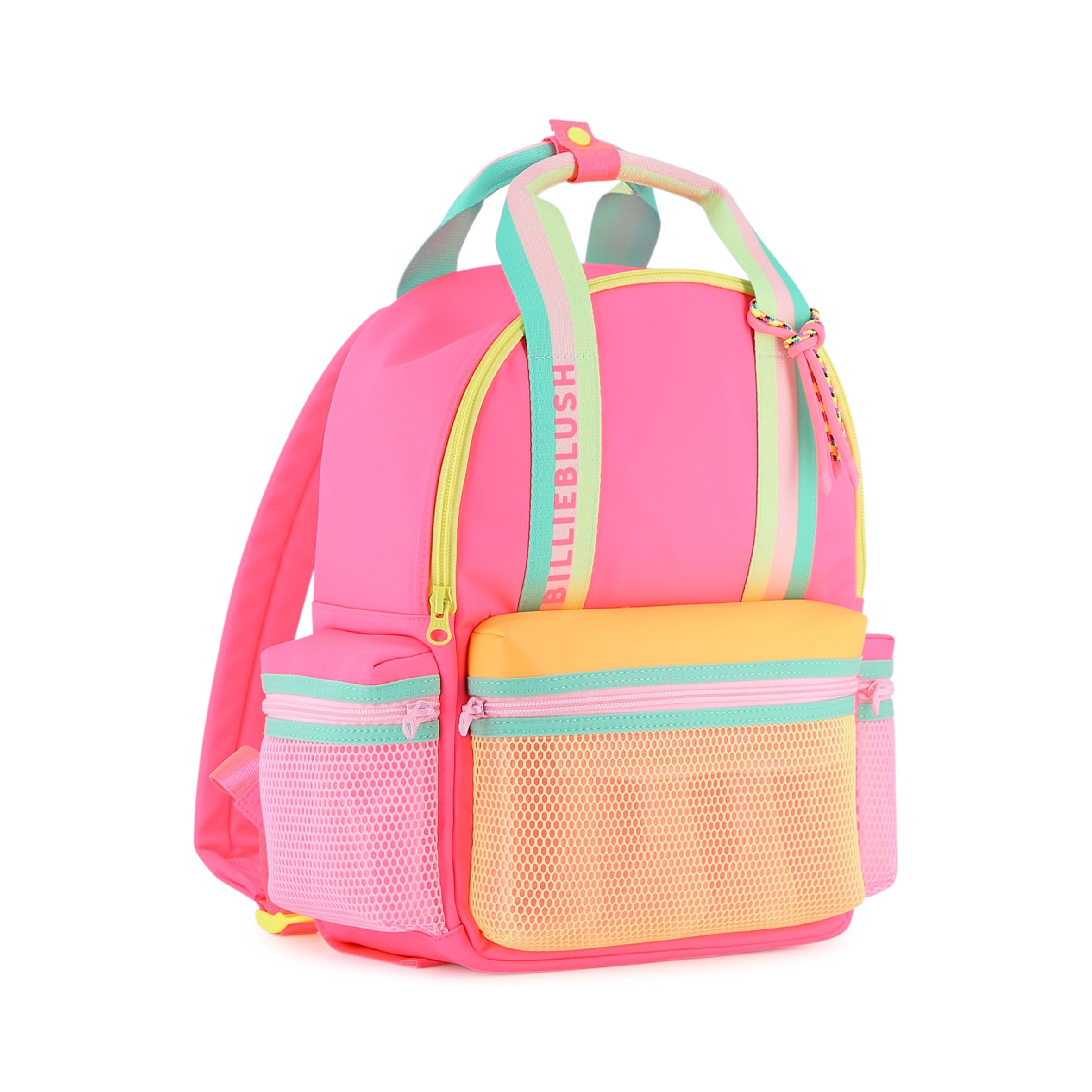 Girls Fluo Pink Backpack(35 x 25 x 15cm)
