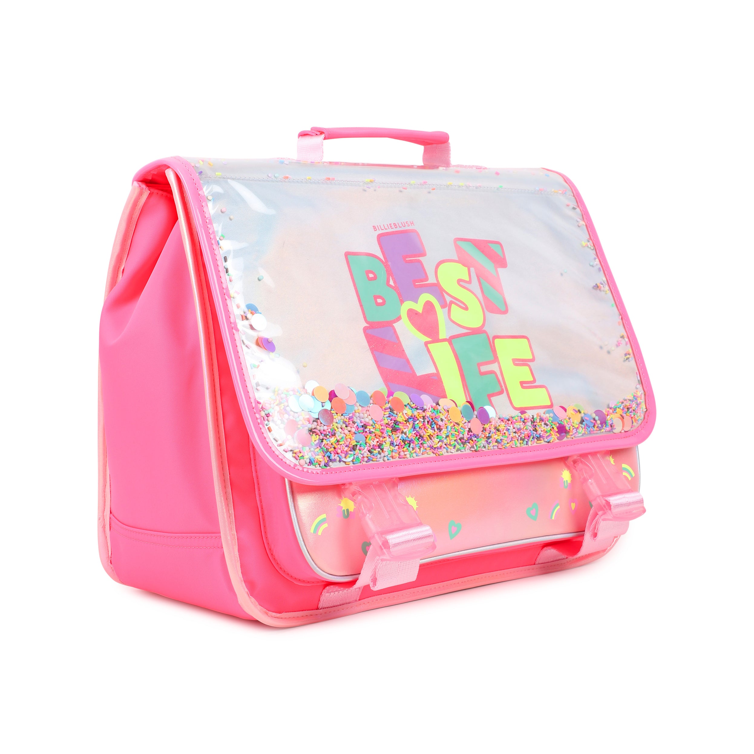 Girls Multicolor Logo Backpack(28 x 36 x 11.5cm)